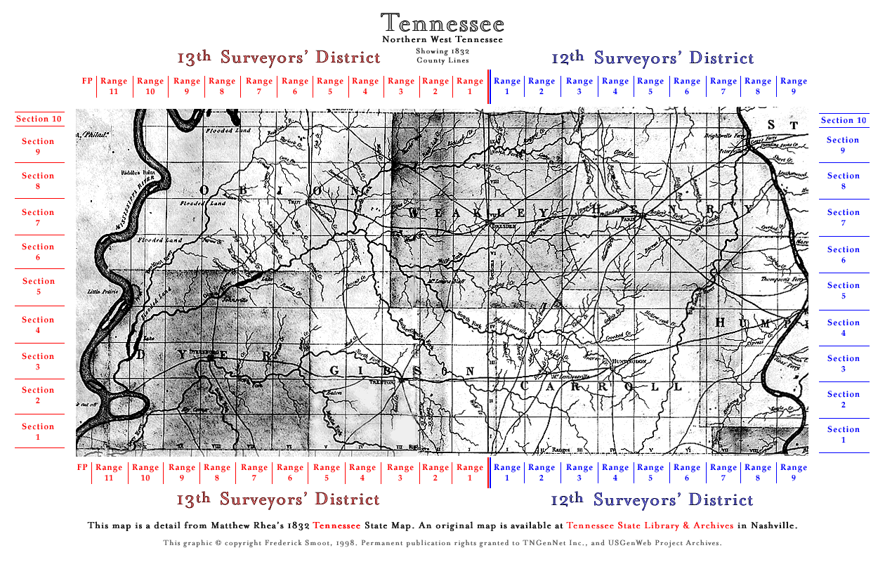 12th and 13th Surveyors Districts